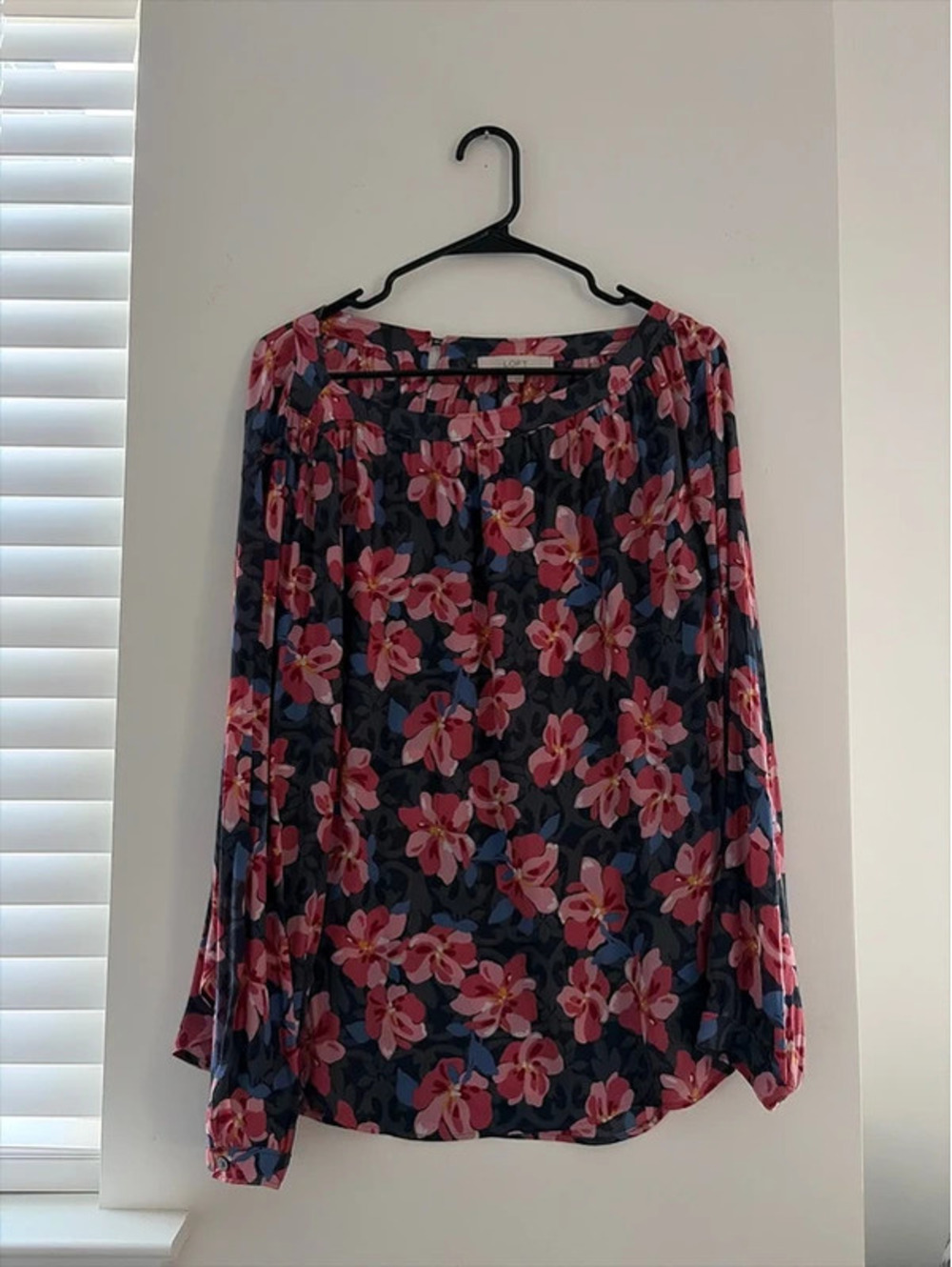 Loft Floral Long Sleeve Blouse